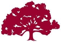 1854 Society maroon tree logo